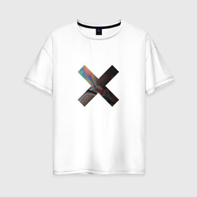 Женская футболка хлопок Oversize с принтом логотип the xx , 100% хлопок | свободный крой, круглый ворот, спущенный рукав, длина до линии бедер
 | @