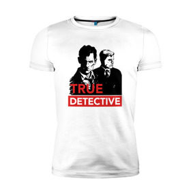 Мужская футболка премиум с принтом Настоящий детектив , 92% хлопок, 8% лайкра | приталенный силуэт, круглый вырез ворота, длина до линии бедра, короткий рукав | true detective | сериал