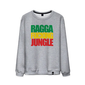 Мужской свитшот хлопок с принтом Ragga Fucking Jungle , 100% хлопок |  | jungle | днб | рагга | рагга джангл (ragga jungle)  джангл с более выраженным влиянием ямайской музыкальной культуры.ragga jungle