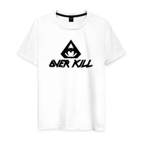 Мужская футболка хлопок с принтом Overkill , 100% хлопок | прямой крой, круглый вырез горловины, длина до линии бедер, слегка спущенное плечо. | metall | overkilloverkill | trash | металл | трэш