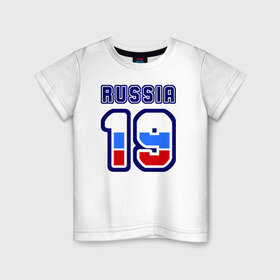 Детская футболка хлопок с принтом Russia - 19 (Республика Хакаси , 100% хлопок | круглый вырез горловины, полуприлегающий силуэт, длина до линии бедер | 