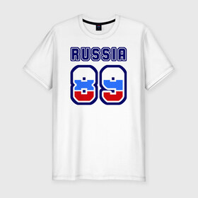 Мужская футболка премиум с принтом Russia - 89 (Ямало-Ненецк. АО) , 92% хлопок, 8% лайкра | приталенный силуэт, круглый вырез ворота, длина до линии бедра, короткий рукав | 