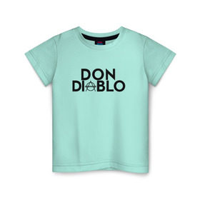 Детская футболка хлопок с принтом Don Diablo , 100% хлопок | круглый вырез горловины, полуприлегающий силуэт, длина до линии бедер | Тематика изображения на принте: dj | don diablo | house | хаус