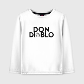 Детский лонгслив хлопок с принтом Don Diablo , 100% хлопок | круглый вырез горловины, полуприлегающий силуэт, длина до линии бедер | dj | don diablo | house | хаус