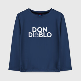 Детский лонгслив хлопок с принтом Don Diablo , 100% хлопок | круглый вырез горловины, полуприлегающий силуэт, длина до линии бедер | dj | don diablo | house | хаус