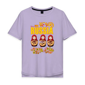 Мужская футболка хлопок Oversize с принтом National team Russia , 100% хлопок | свободный крой, круглый ворот, “спинка” длиннее передней части | матрешки | патриоты | родина | россия | рф