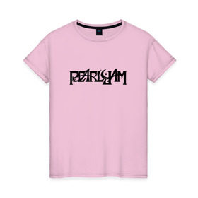Женская футболка хлопок с принтом Pearl Jam , 100% хлопок | прямой крой, круглый вырез горловины, длина до линии бедер, слегка спущенное плечо | grunge | pearl jampearl jam | rock | грандж | рок