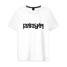 Мужская футболка хлопок с принтом Pearl Jam , 100% хлопок | прямой крой, круглый вырез горловины, длина до линии бедер, слегка спущенное плечо. | Тематика изображения на принте: grunge | pearl jampearl jam | rock | грандж | рок