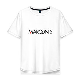 Мужская футболка хлопок Oversize с принтом Maroon 5 , 100% хлопок | свободный крой, круглый ворот, “спинка” длиннее передней части | Тематика изображения на принте: 