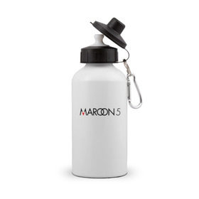 Бутылка спортивная с принтом Maroon 5 , металл | емкость — 500 мл, в комплекте две пластиковые крышки и карабин для крепления | Тематика изображения на принте: 