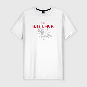 Мужская футболка премиум с принтом The Witcher 3 , 92% хлопок, 8% лайкра | приталенный силуэт, круглый вырез ворота, длина до линии бедра, короткий рукав | the witcher | the witcher 3 | компьютерные игры