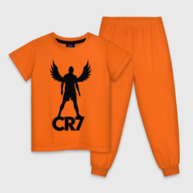Детская пижама хлопок с принтом Ronaldo , 100% хлопок |  брюки и футболка прямого кроя, без карманов, на брюках мягкая резинка на поясе и по низу штанин
 | крылья