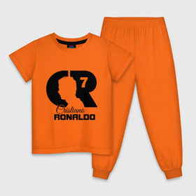 Детская пижама хлопок с принтом Ronaldo , 100% хлопок |  брюки и футболка прямого кроя, без карманов, на брюках мягкая резинка на поясе и по низу штанин
 | cristiano | real madrid | ronaldo | кристиано роналдо | криштиану | криштиану роналду | реал мадрид | роналду | рональдо | спорт | футбол