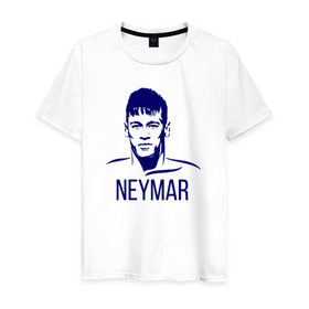 Мужская футболка хлопок с принтом Neymar , 100% хлопок | прямой крой, круглый вырез горловины, длина до линии бедер, слегка спущенное плечо. | Тематика изображения на принте: 