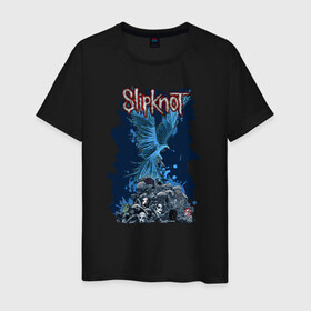 Мужская футболка хлопок с принтом Slipknot , 100% хлопок | прямой крой, круглый вырез горловины, длина до линии бедер, слегка спущенное плечо. | 