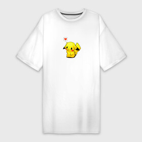 Платье-футболка хлопок с принтом покемон ,  |  | покемонпокемон