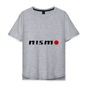 Мужская футболка хлопок Oversize с принтом Nissan nismo , 100% хлопок | свободный крой, круглый ворот, “спинка” длиннее передней части | Тематика изображения на принте: nismo | nissan | авто | лого | низмо | нисан