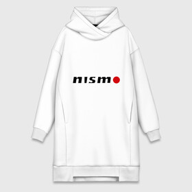 Платье-худи хлопок с принтом Nissan nismo ,  |  | nismo | nissan | авто | лого | низмо | нисан