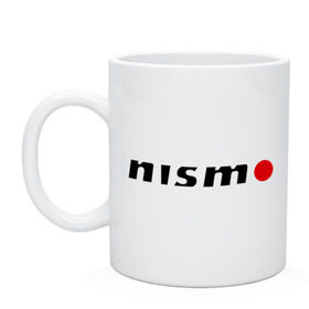 Кружка с принтом Nissan nismo , керамика | объем — 330 мл, диаметр — 80 мм. Принт наносится на бока кружки, можно сделать два разных изображения | nismo | nissan | авто | лого | низмо | нисан