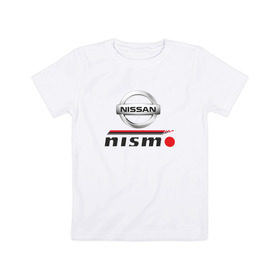 Детская футболка хлопок с принтом Nismo , 100% хлопок | круглый вырез горловины, полуприлегающий силуэт, длина до линии бедер | nismo | nissan | лого | низмо | нисан
