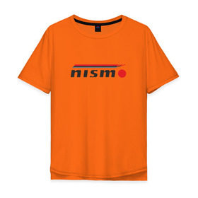 Мужская футболка хлопок Oversize с принтом Nismo , 100% хлопок | свободный крой, круглый ворот, “спинка” длиннее передней части | Тематика изображения на принте: nismo | nissan | лого | низмо | нисан