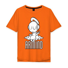 Мужская футболка хлопок Oversize с принтом Armind , 100% хлопок | свободный крой, круглый ворот, “спинка” длиннее передней части | armin van buuren | armind | asot | trance
