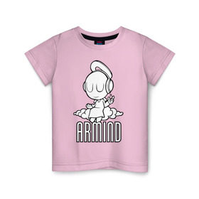 Детская футболка хлопок с принтом Armind , 100% хлопок | круглый вырез горловины, полуприлегающий силуэт, длина до линии бедер | armin van buuren | armind | asot | trance