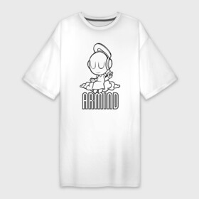 Платье-футболка хлопок с принтом Armind ,  |  | armin van buuren | armind | asot | trance