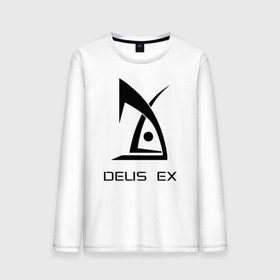 Мужской лонгслив хлопок с принтом Deus Ex , 100% хлопок |  | Тематика изображения на принте: deus ex дэус деус экс