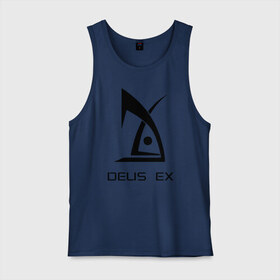 Мужская майка хлопок с принтом Deus Ex , 100% хлопок |  | deus ex дэус деус экс