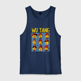 Мужская майка хлопок с принтом Wu tang clan , 100% хлопок |  | clan | hip hop | rza | wu tang | wutang | ву танг | вутанг | рэп