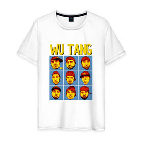 Мужская футболка хлопок с принтом Wu tang clan , 100% хлопок | прямой крой, круглый вырез горловины, длина до линии бедер, слегка спущенное плечо. | Тематика изображения на принте: clan | hip hop | rza | wu tang | wutang | ву танг | вутанг | рэп