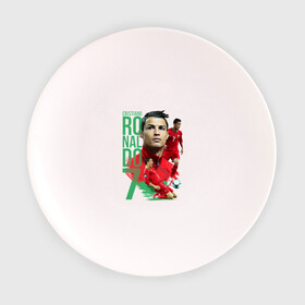 Тарелка с принтом Ronaldo , фарфор | диаметр - 210 мм
диаметр для нанесения принта - 120 мм | Тематика изображения на принте: роналдо