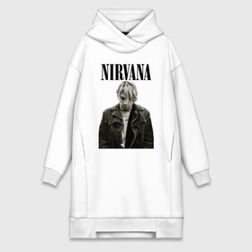 Платье-худи хлопок с принтом nirvana t shirt ,  |  | Тематика изображения на принте: kurt cobain | nirvana | гранж | курт кобейн | нирвана