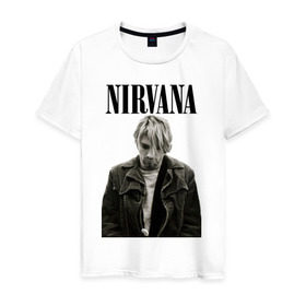 Мужская футболка хлопок с принтом nirvana t-shirt , 100% хлопок | прямой крой, круглый вырез горловины, длина до линии бедер, слегка спущенное плечо. | kurt cobain | nirvana | гранж | курт кобейн | нирвана