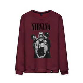 Мужской свитшот хлопок с принтом Nirvana Group , 100% хлопок |  | kurt cobain | nirvana | курт кобейн | нирвана | нранж