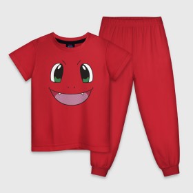 Детская пижама хлопок с принтом Char , 100% хлопок |  брюки и футболка прямого кроя, без карманов, на брюках мягкая резинка на поясе и по низу штанин
 | char pokemon покемоны чар