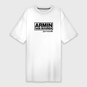 Платье-футболка хлопок с принтом Armin van Buuren ,  |  | armada | armin van buuren | trance | армин