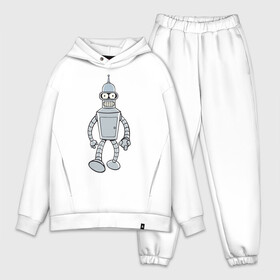 Мужской костюм хлопок OVERSIZE с принтом BENDER (color) ,  |  | futurama | бендер | футурама