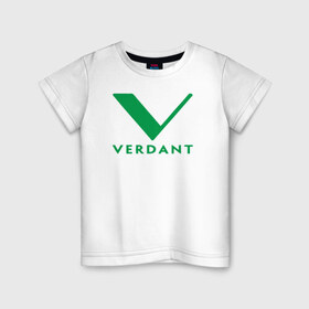 Детская футболка хлопок с принтом VERDANT , 100% хлопок | круглый вырез горловины, полуприлегающий силуэт, длина до линии бедер | green arrow | vetda | зеленая стрела | оливер