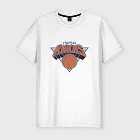 Мужская футболка премиум с принтом NBA NEW YORK Knicks , 92% хлопок, 8% лайкра | приталенный силуэт, круглый вырез ворота, длина до линии бедра, короткий рукав | knicks | nba | nba new york knicks 2015 basketballбаскетбол | new york