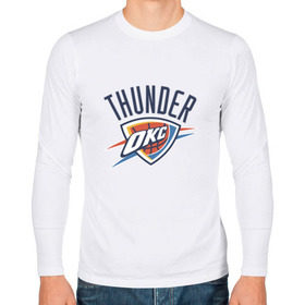 Мужской лонгслив хлопок с принтом NBA OKLAHOMA THUNDER OKC , 100% хлопок |  | nba | nba thunder basketball 2015thunder | okc | oklahoma | баскетбол