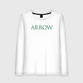 Женский лонгслив хлопок с принтом Arrow , 100% хлопок |  | arrow green зеленая стрела дс куин