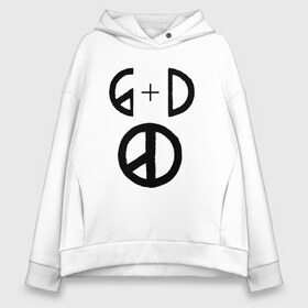 Женское худи Oversize хлопок с принтом G Dragon , френч-терри — 70% хлопок, 30% полиэстер. Мягкий теплый начес внутри —100% хлопок | боковые карманы, эластичные манжеты и нижняя кромка, капюшон на магнитной кнопке | big bang | g dragon | k pop | биг бенг | кей поп | корея