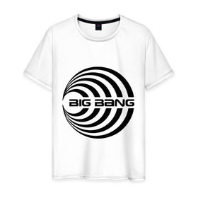 Мужская футболка хлопок с принтом Big bang , 100% хлопок | прямой крой, круглый вырез горловины, длина до линии бедер, слегка спущенное плечо. | big bang | g dragon | k pop | биг бенг | кей поп | корея