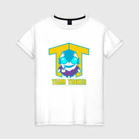 Женская футболка хлопок с принтом Team Tinker , 100% хлопок | прямой крой, круглый вырез горловины, длина до линии бедер, слегка спущенное плечо | dota | dota 2 | logo | team tinker | дота | лого