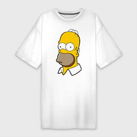 Платье-футболка хлопок с принтом Homer ,  |  | homer simpson симпсоны барт гомер