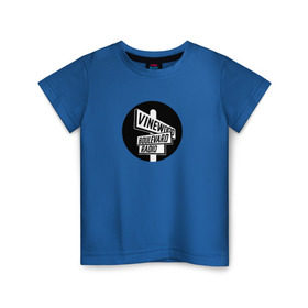 Детская футболка хлопок с принтом Vinewood Boulevard Radio , 100% хлопок | круглый вырез горловины, полуприлегающий силуэт, длина до линии бедер | gtav | radio | vbr | радио в grand theft auto: 5grandtheftauto