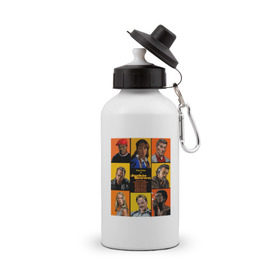 Бутылка спортивная с принтом Джекки Браун (Тарантино) , металл | емкость — 500 мл, в комплекте две пластиковые крышки и карабин для крепления | тарантино