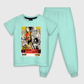 Детская пижама хлопок с принтом Убить Билла Арт , 100% хлопок |  брюки и футболка прямого кроя, без карманов, на брюках мягкая резинка на поясе и по низу штанин
 | Тематика изображения на принте: тарантино